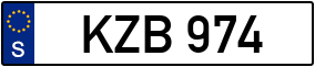 Trailer License Plate